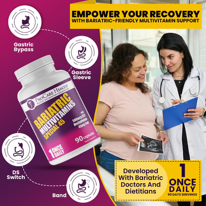 Cápsulas multivitamínico ProCare Health con hierro, fácil disolución