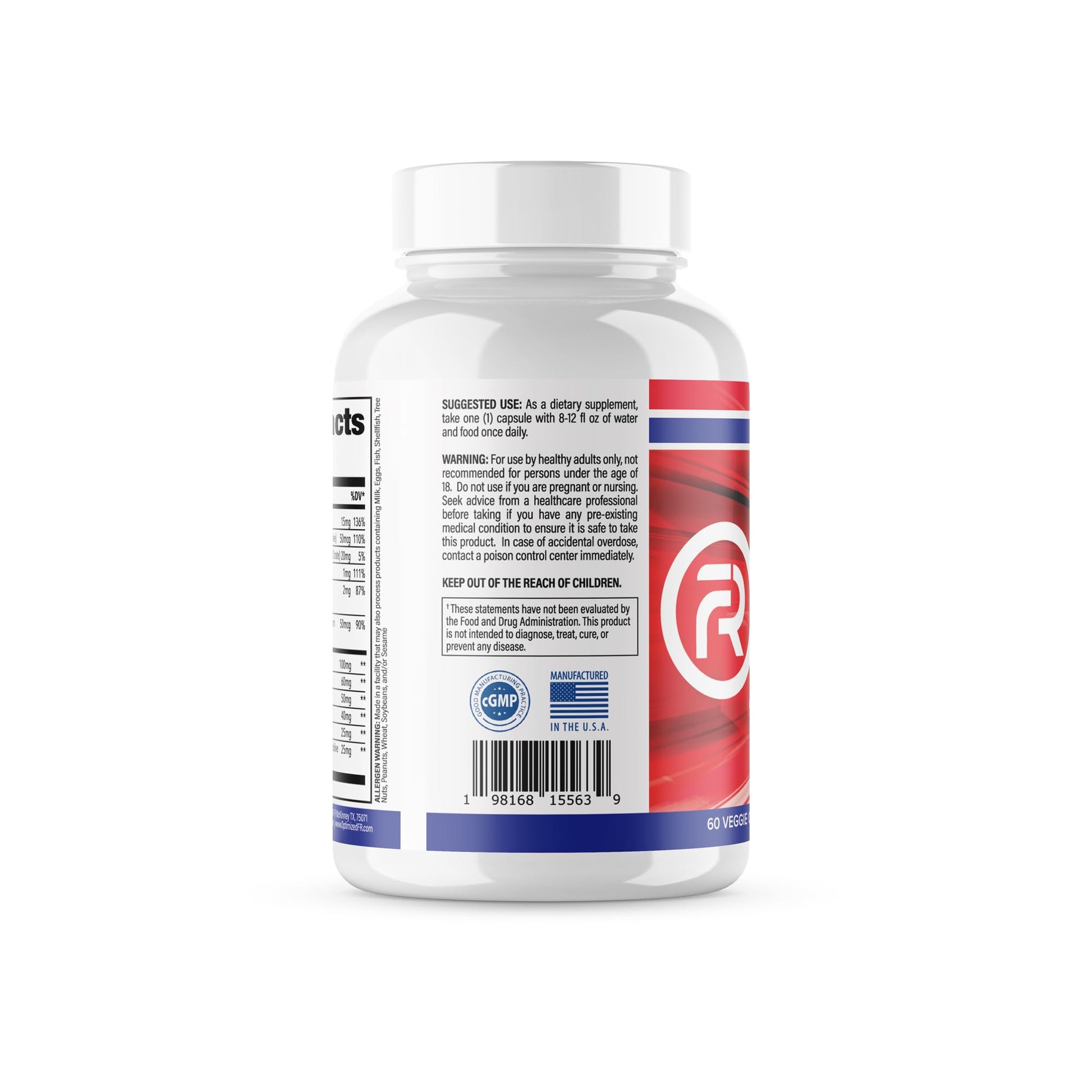 Cápsulas de multivitamínico con soporte inmunitario