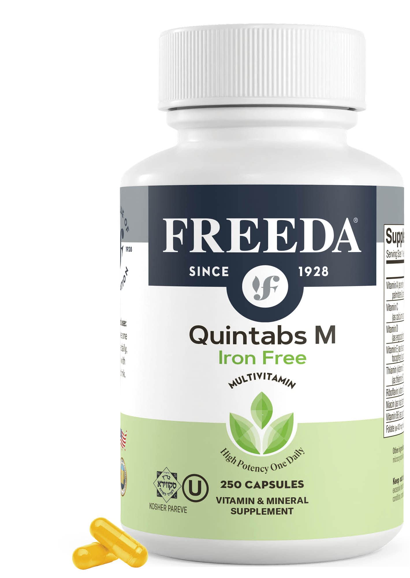 Cápsulas multivitamínicas FREEDA sin hierro