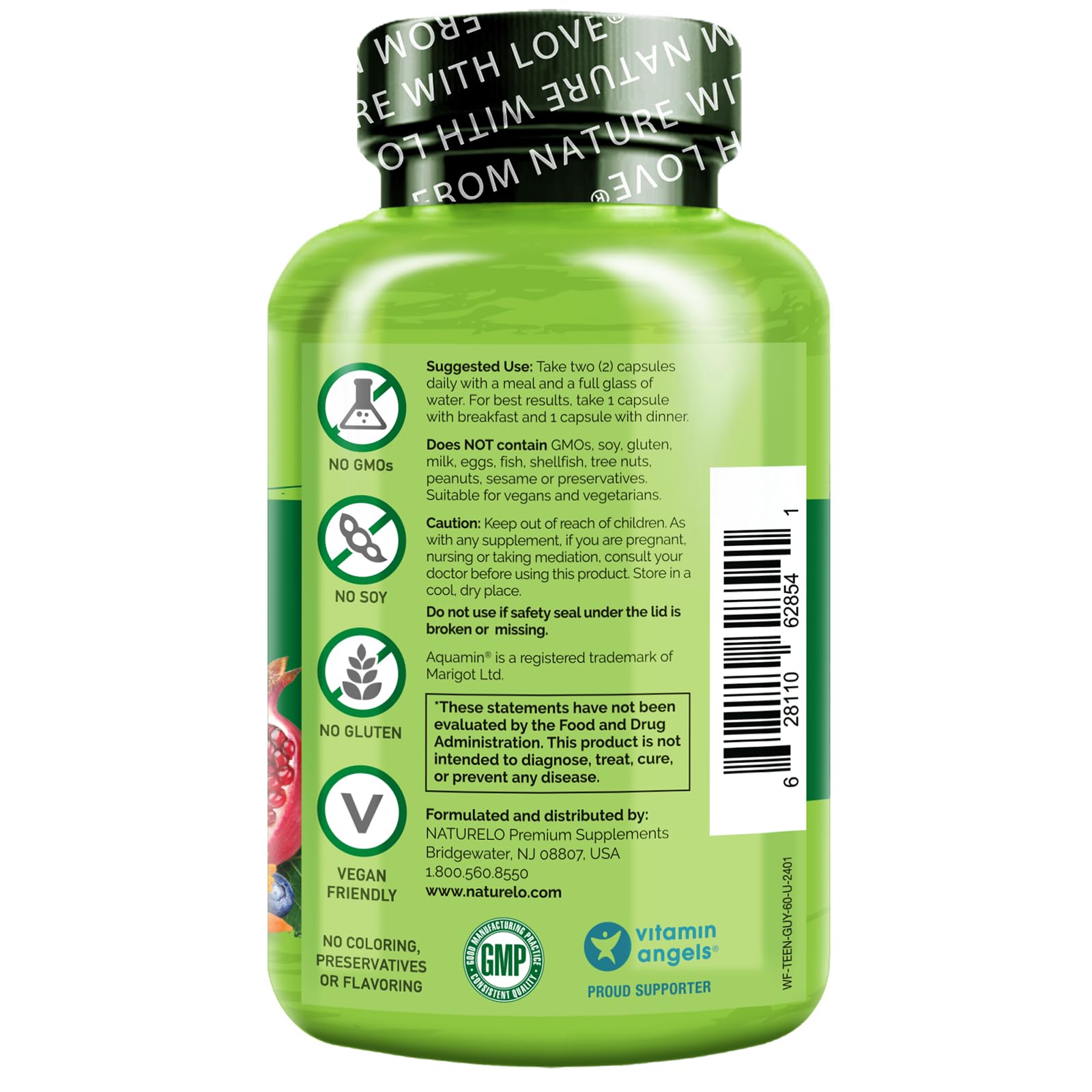 Cápsulas de NATURELO multivitamínico para chicos