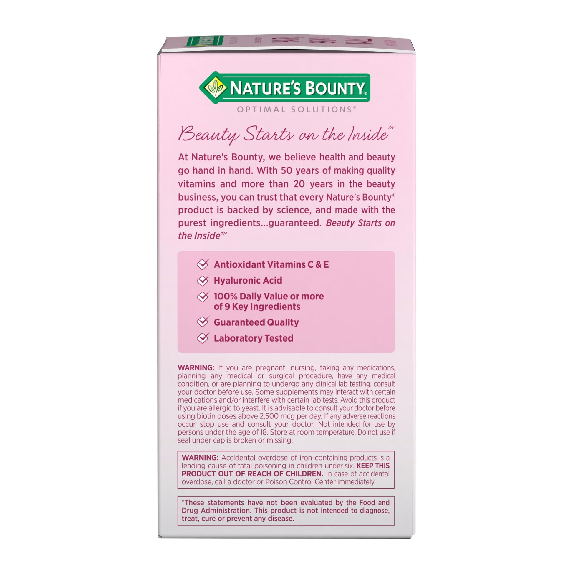 Cápsulas Nature's Bounty para uñas saludables
