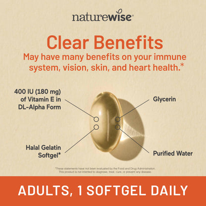 Cápsulas NatureWise vitamina D3 y vitamina E sin gluten