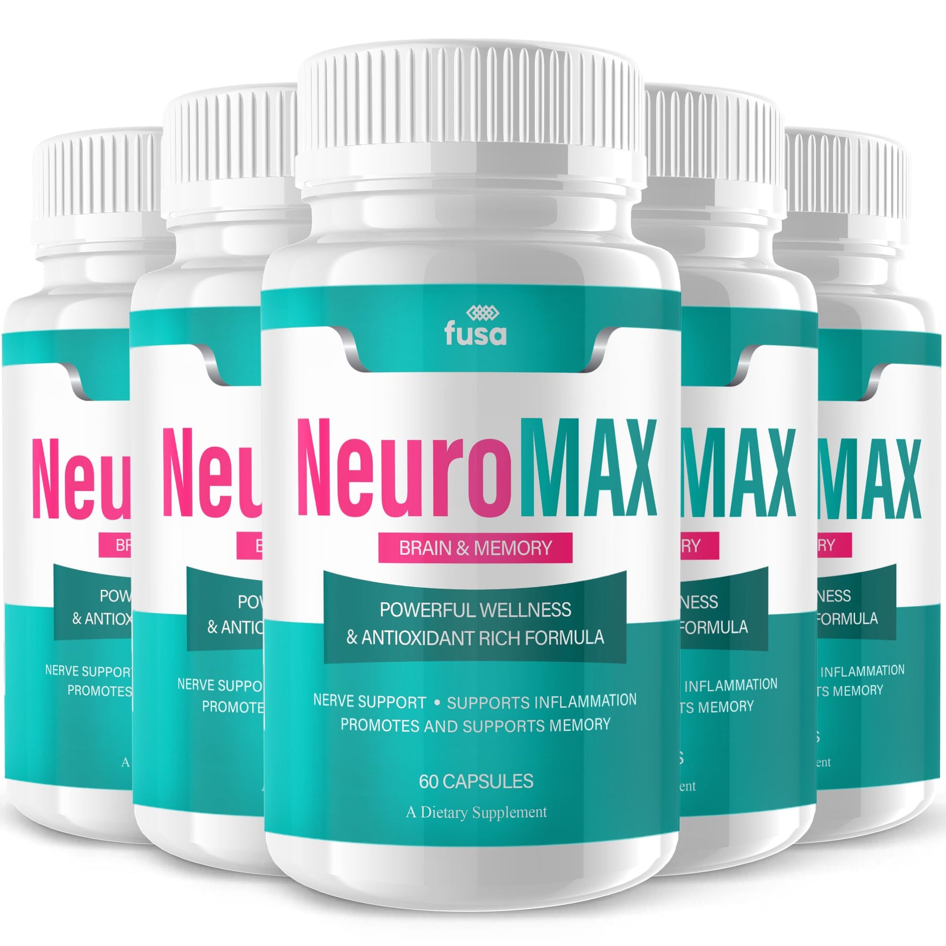 Cápsulas NeuroMax para cerebro y memoria paquete de 5