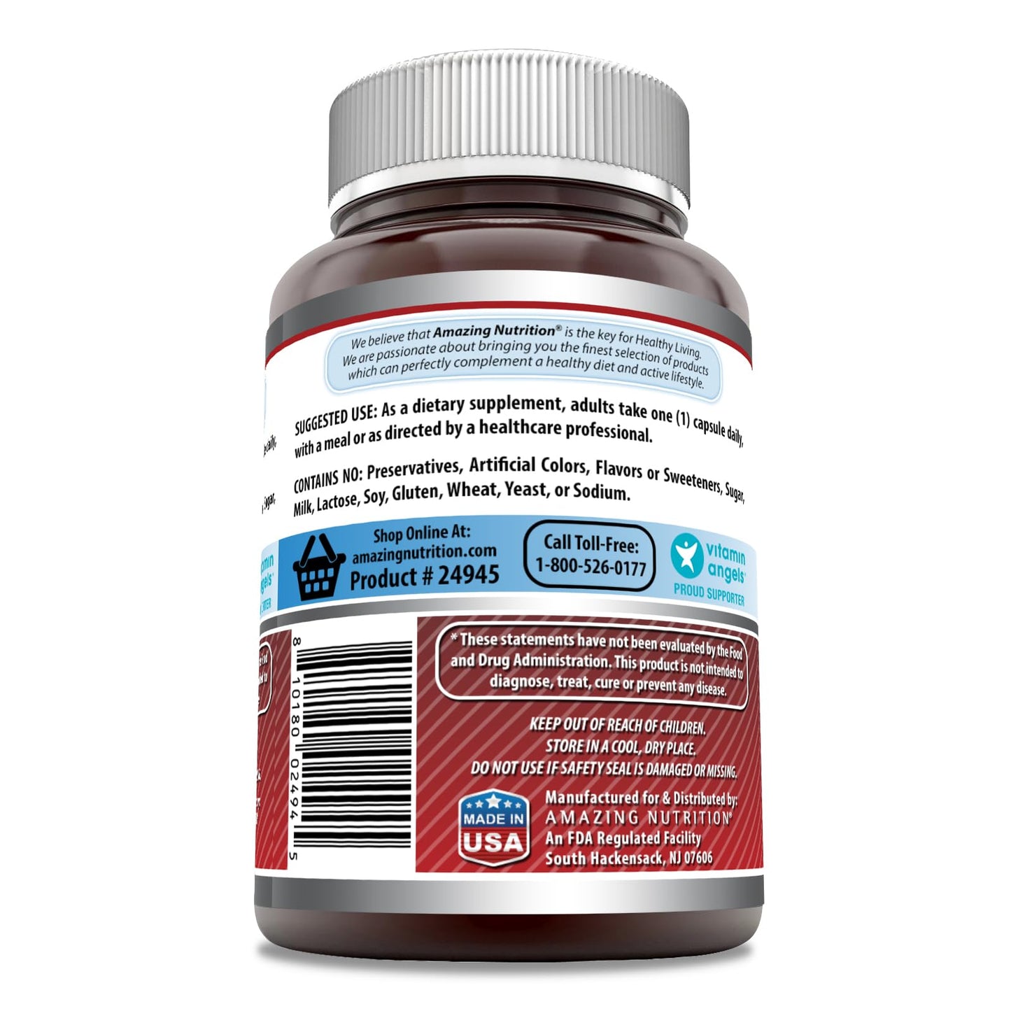 Cápsulas de niacina 250mg Amazing Formulas