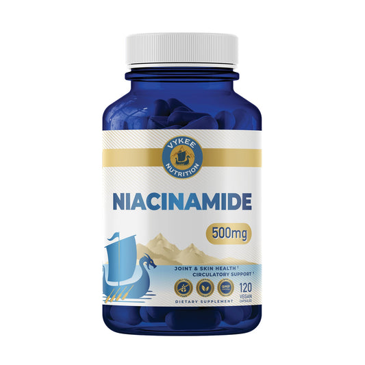 Cápsulas de niacinamida Vykee Nutrition para energía y piel