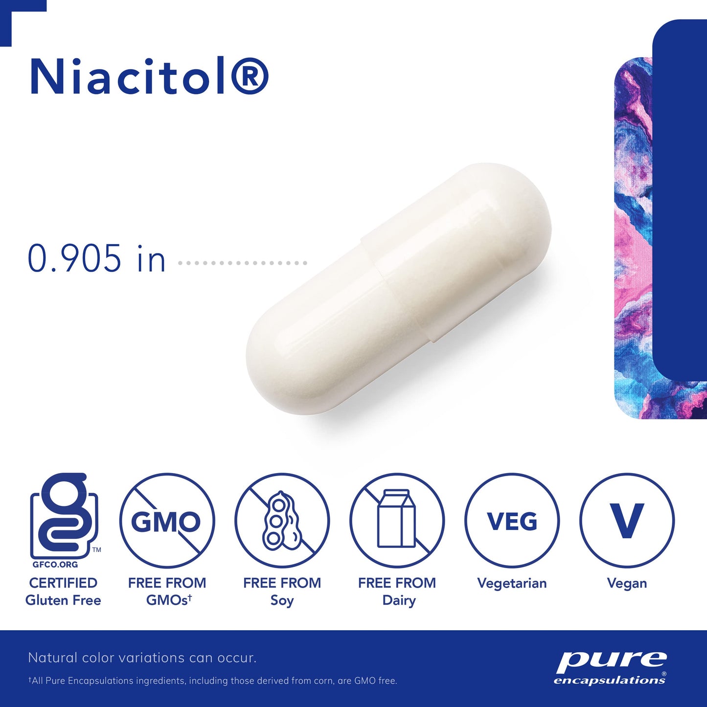Cápsulas Niacitol hipoalergénico Pure Encapsulations