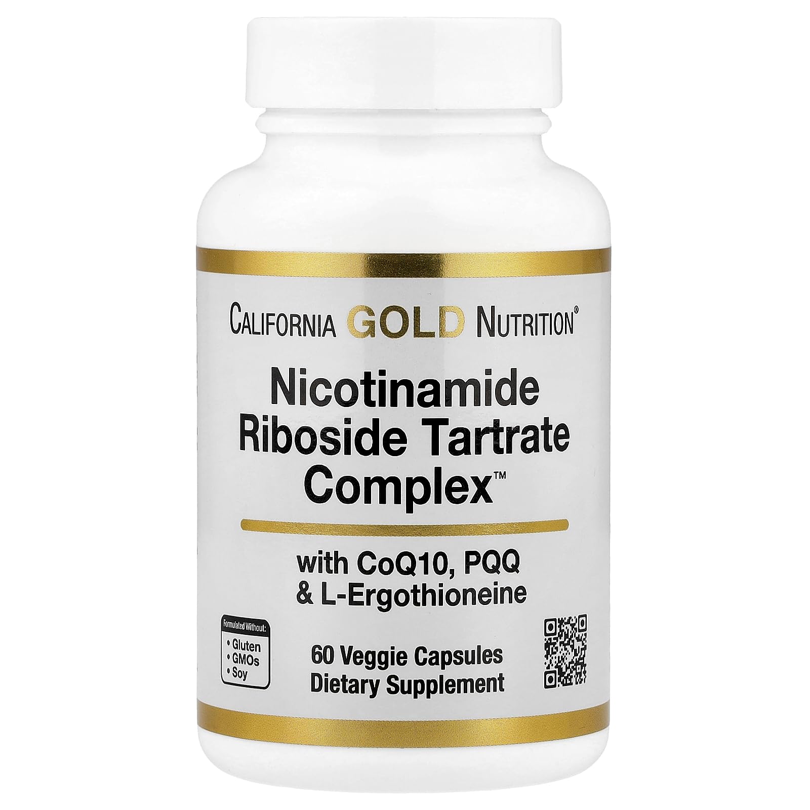 Cápsulas de nicotinamida ribósido tartrato California Gold