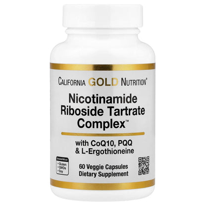 Cápsulas de nicotinamida ribósido tartrato California Gold
