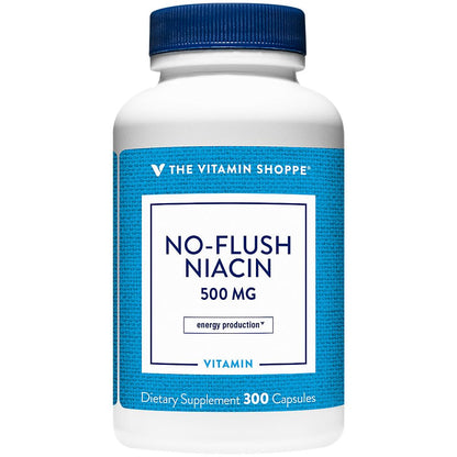 Cápsulas No Flush Niacina 500mg The Vitamin Shoppe