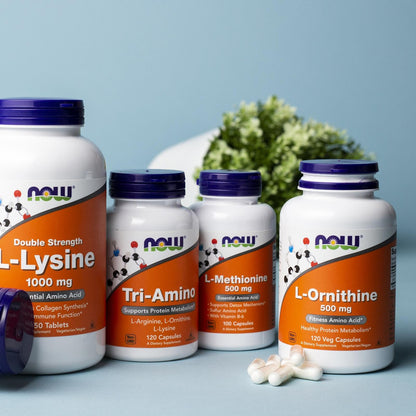 Cápsulas NOW suplemento L-Metionina 500 mg
