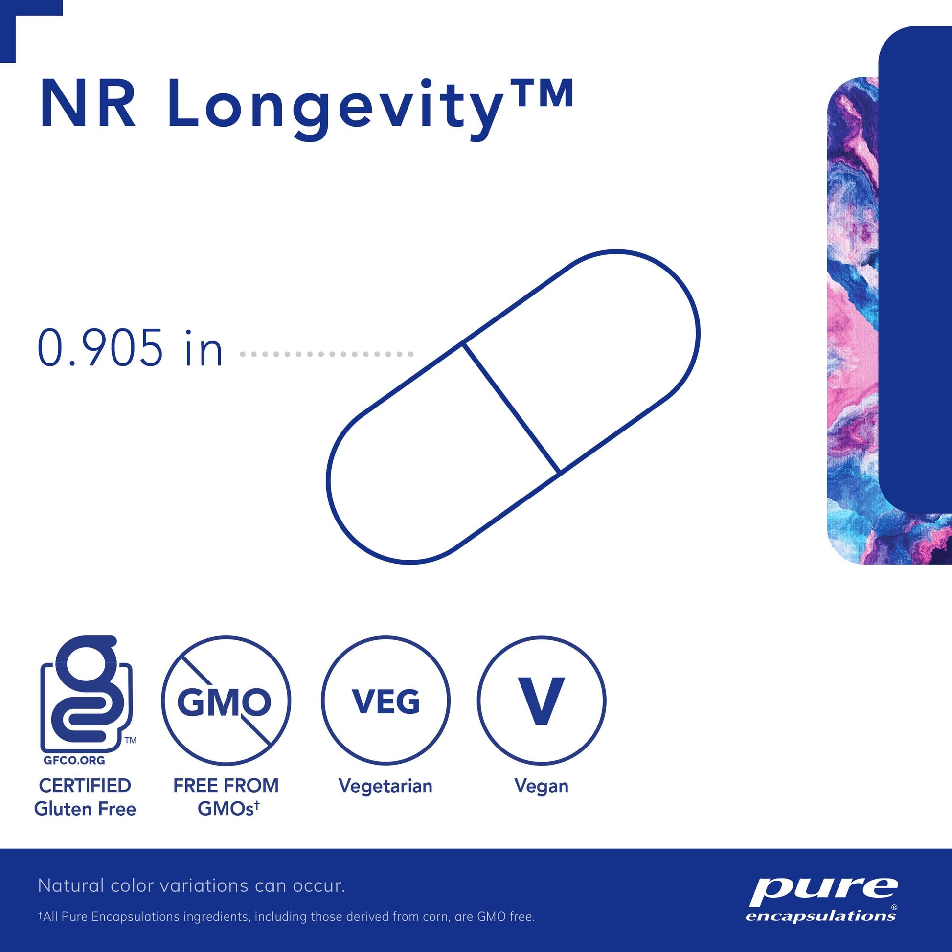 Cápsulas NR Longevity con NIAGEN antioxidantes