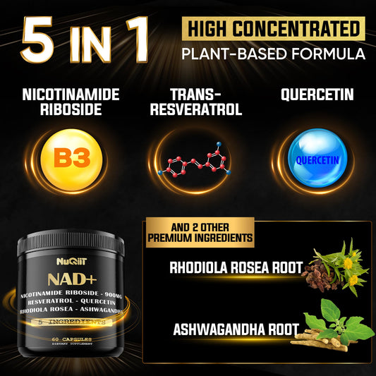 Cápsulas NUQIIT con nicotinamida ribósido y resveratrol
