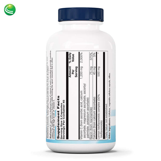 Cápsulas Nutra BioGenesis BioPotent C suplemento de vitamina c y bioflavonoides