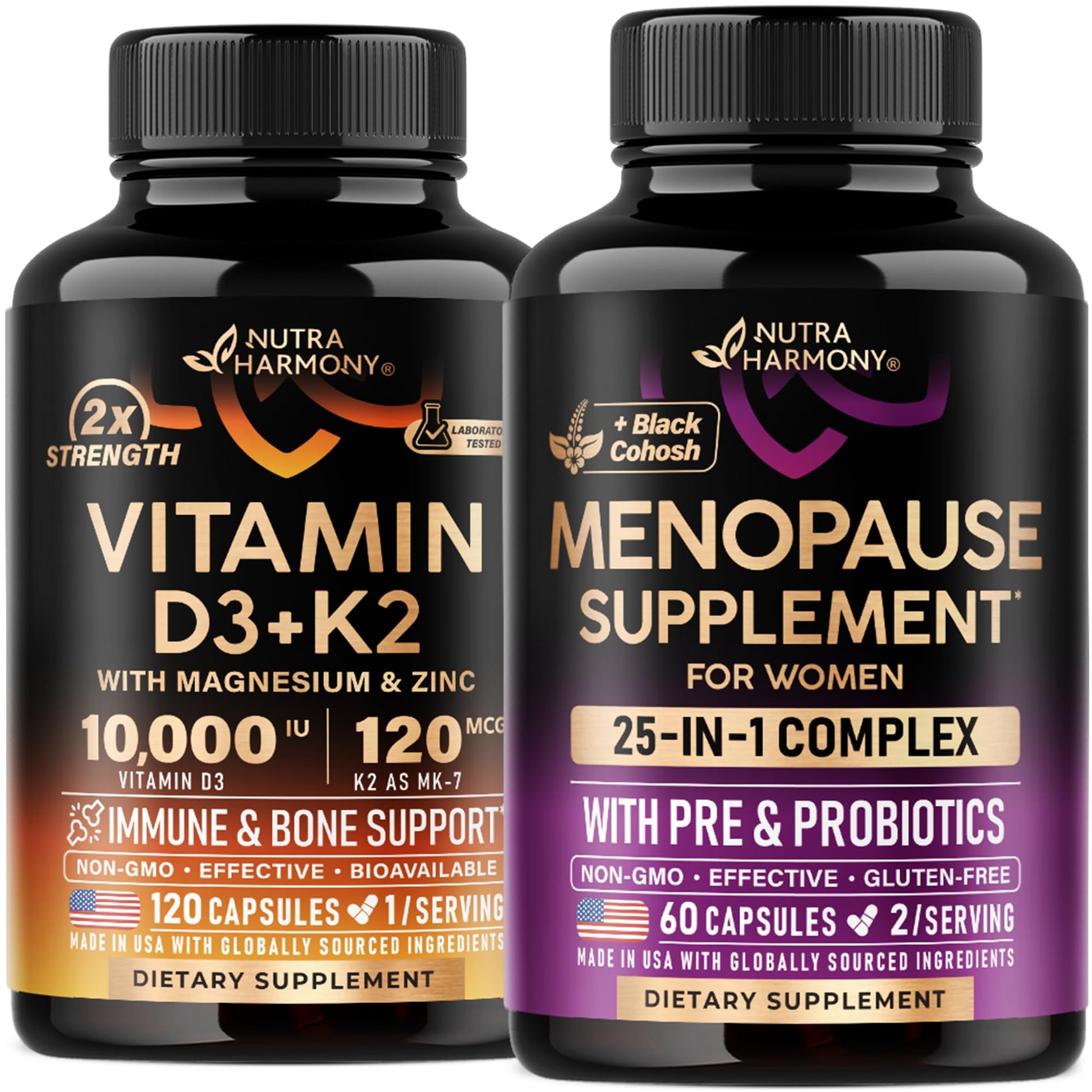 Cápsulas NUTRAHARMONY Vitamina D3 y K2
