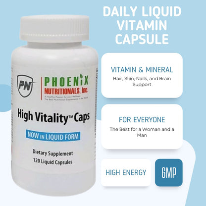 Cápsulas de nutrición esencial High Vitality