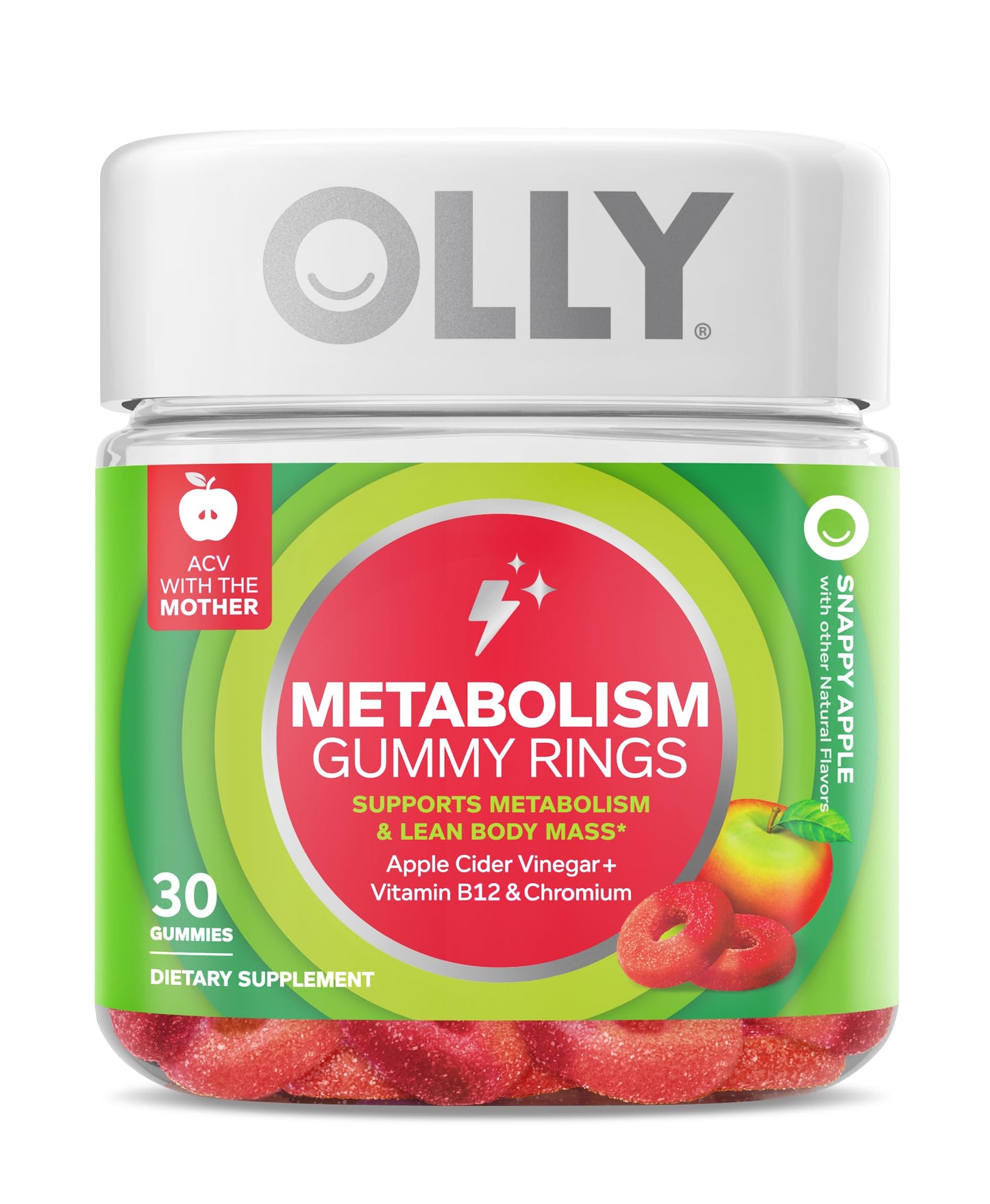 Vista de cápsulas OLLY Ultra Fuerza para cabello saludable