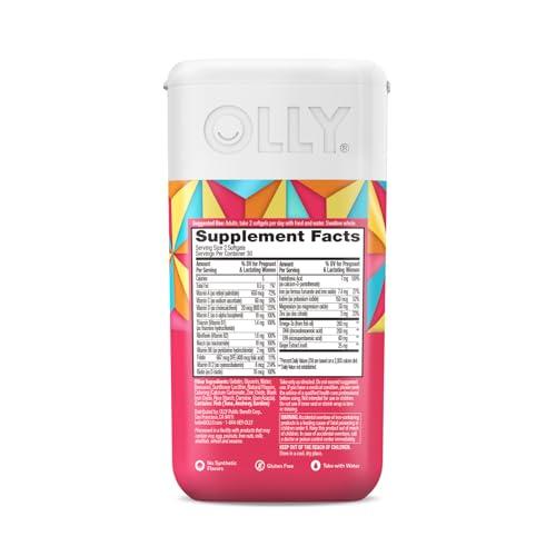 Capsulas OLLY con vitaminas C y E para embarazo saludable