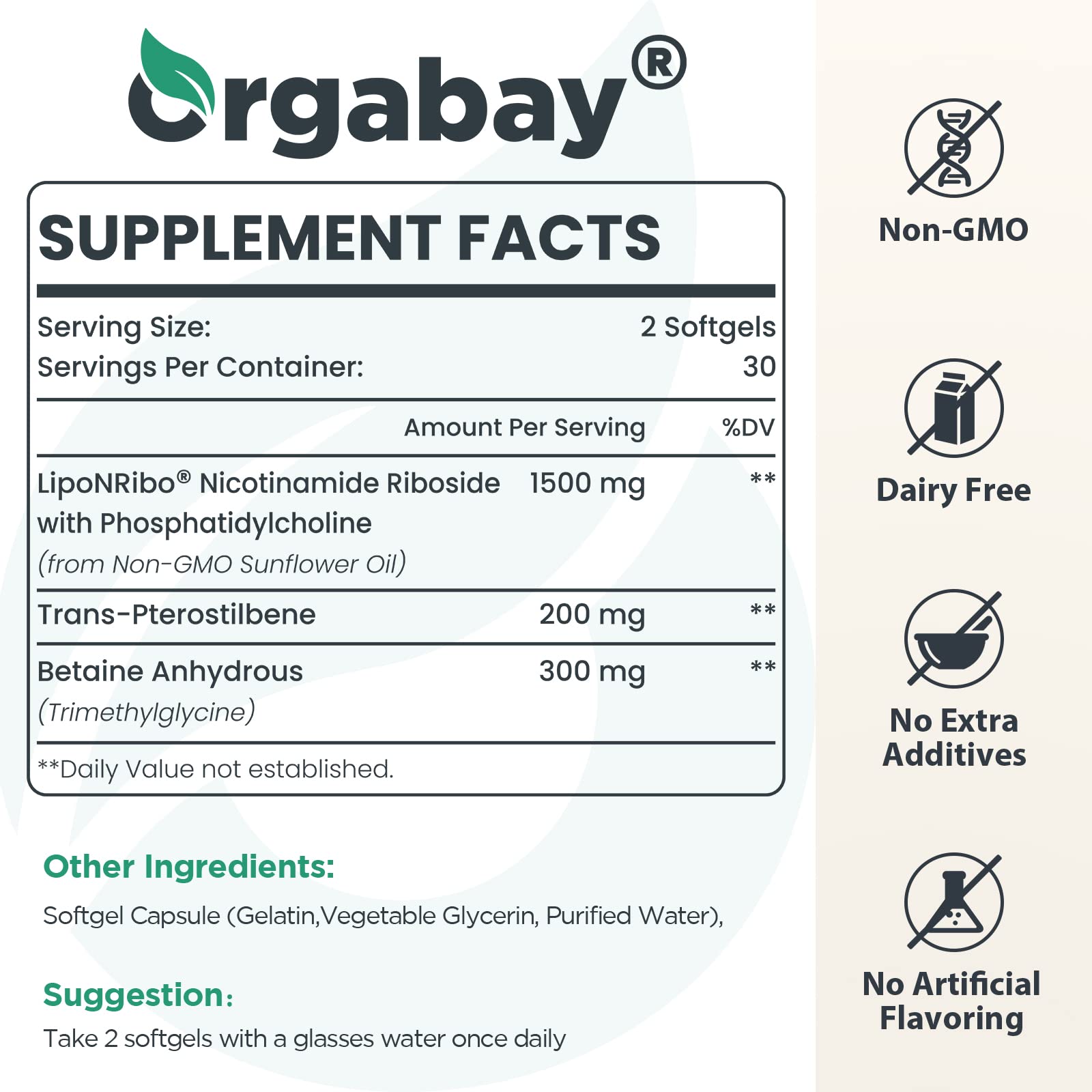 Cápsulas Orgabay para aumentar NAD+ y energía celular