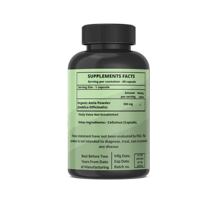 Cápsulas orgánicas Amla vitamina C Heroot
