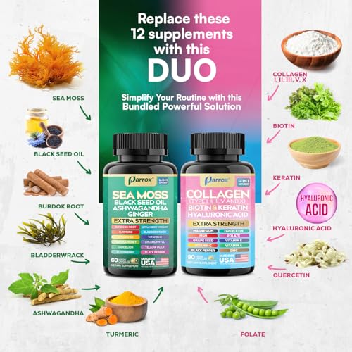 Cápsulas naturales Parrox para apoyo hormonal y piel