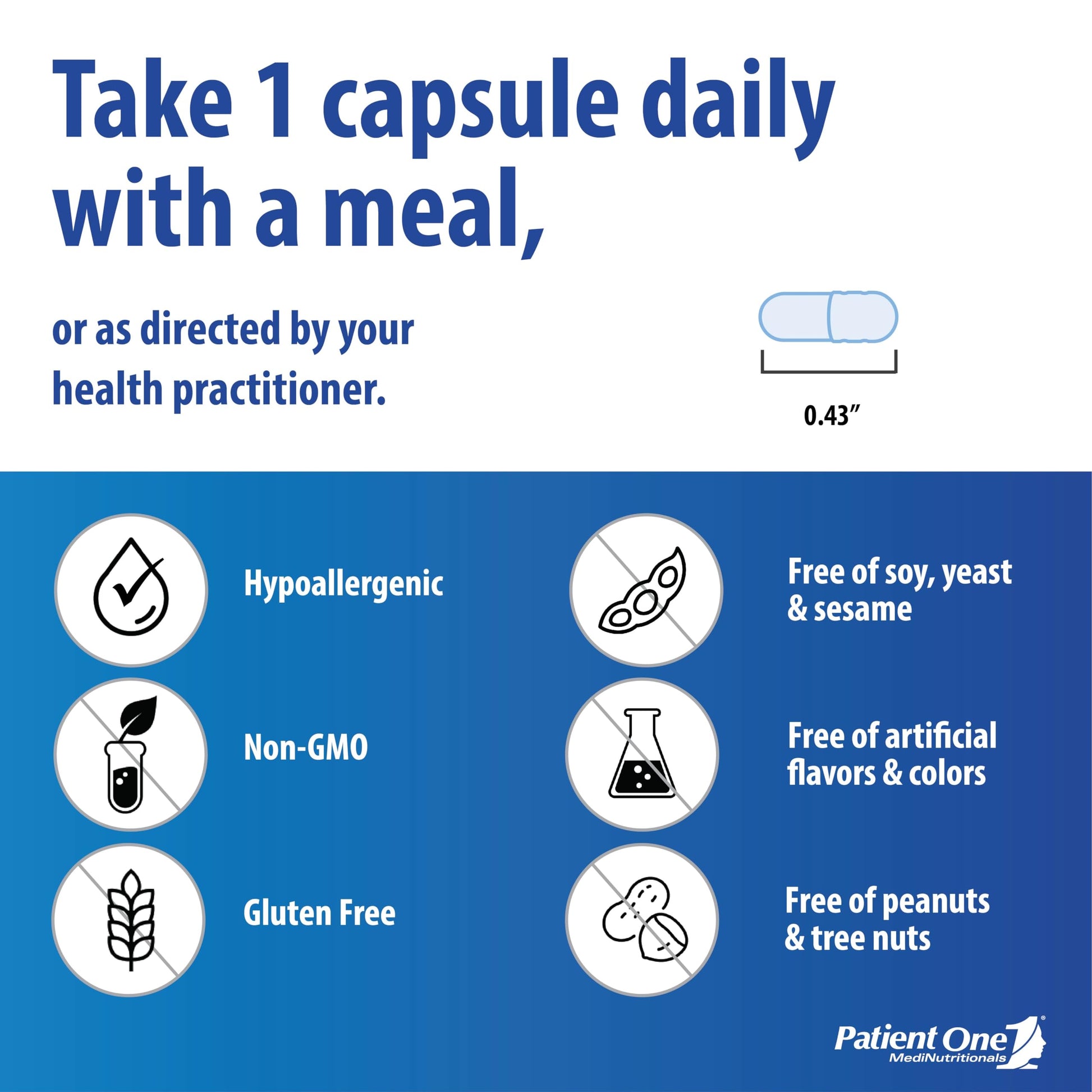 Cápsulas Patient One Vitamina K2 MK-7 y D3 para salud ósea