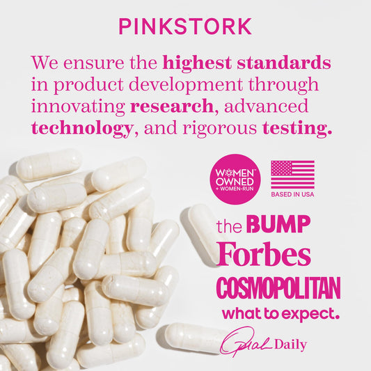 Cápsulas Pink Stork para apoyo hormonal femenino 90 cápsulas