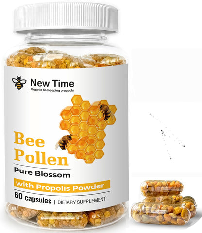 Cápsulas de polen de abeja y própolis para vitalidad