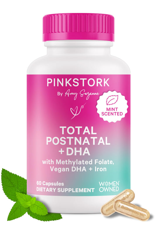 Cápsulas postnatales Pink Stork para mujeres con vitaminas y minerales