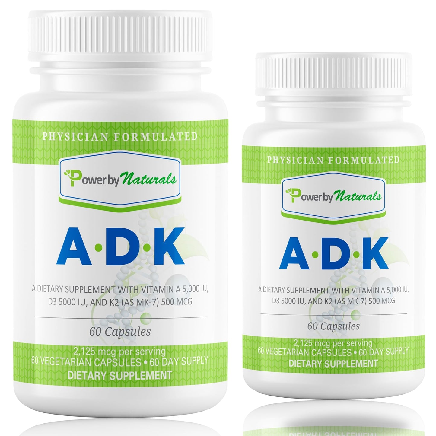 Cápsulas Power By Naturals ADK vitaminas para sistema inmune y corazón