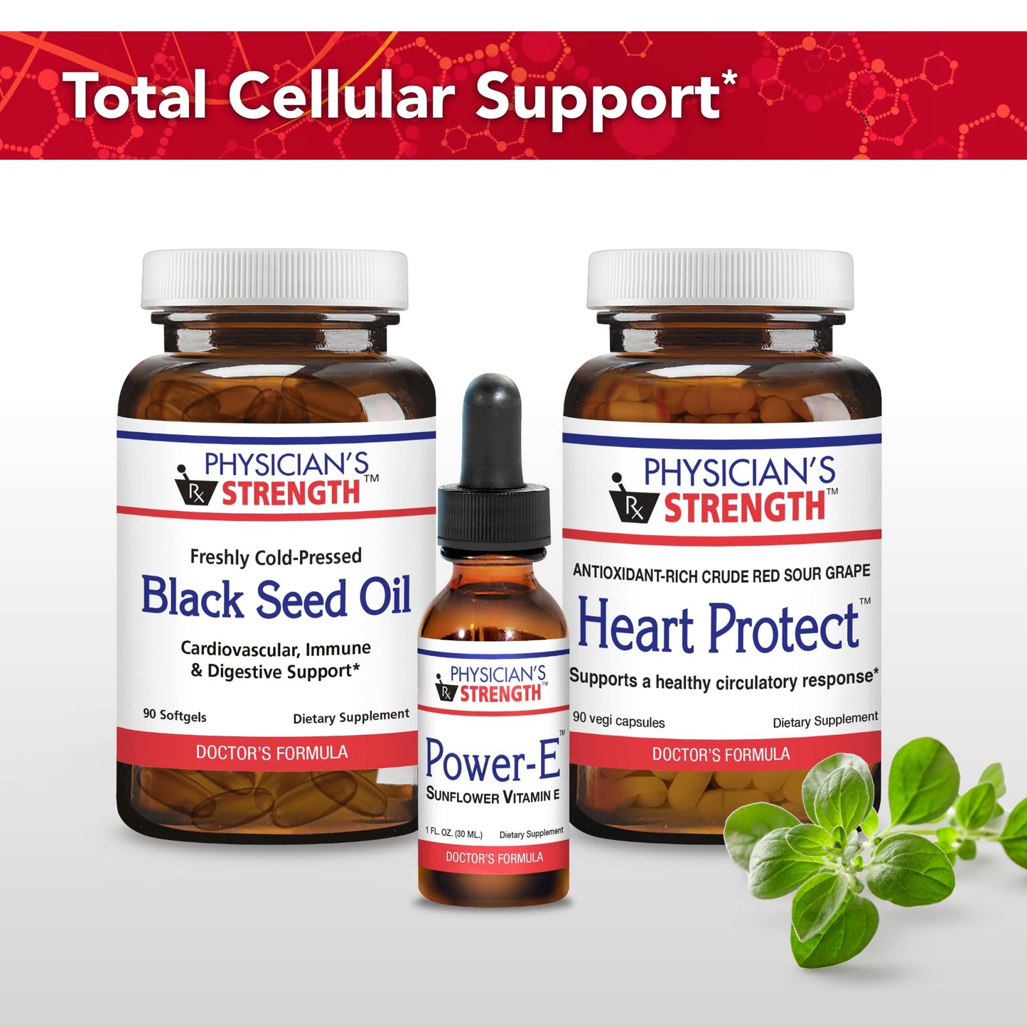 Cápsulas power-e antioxidante vitamina e Physician's Strength