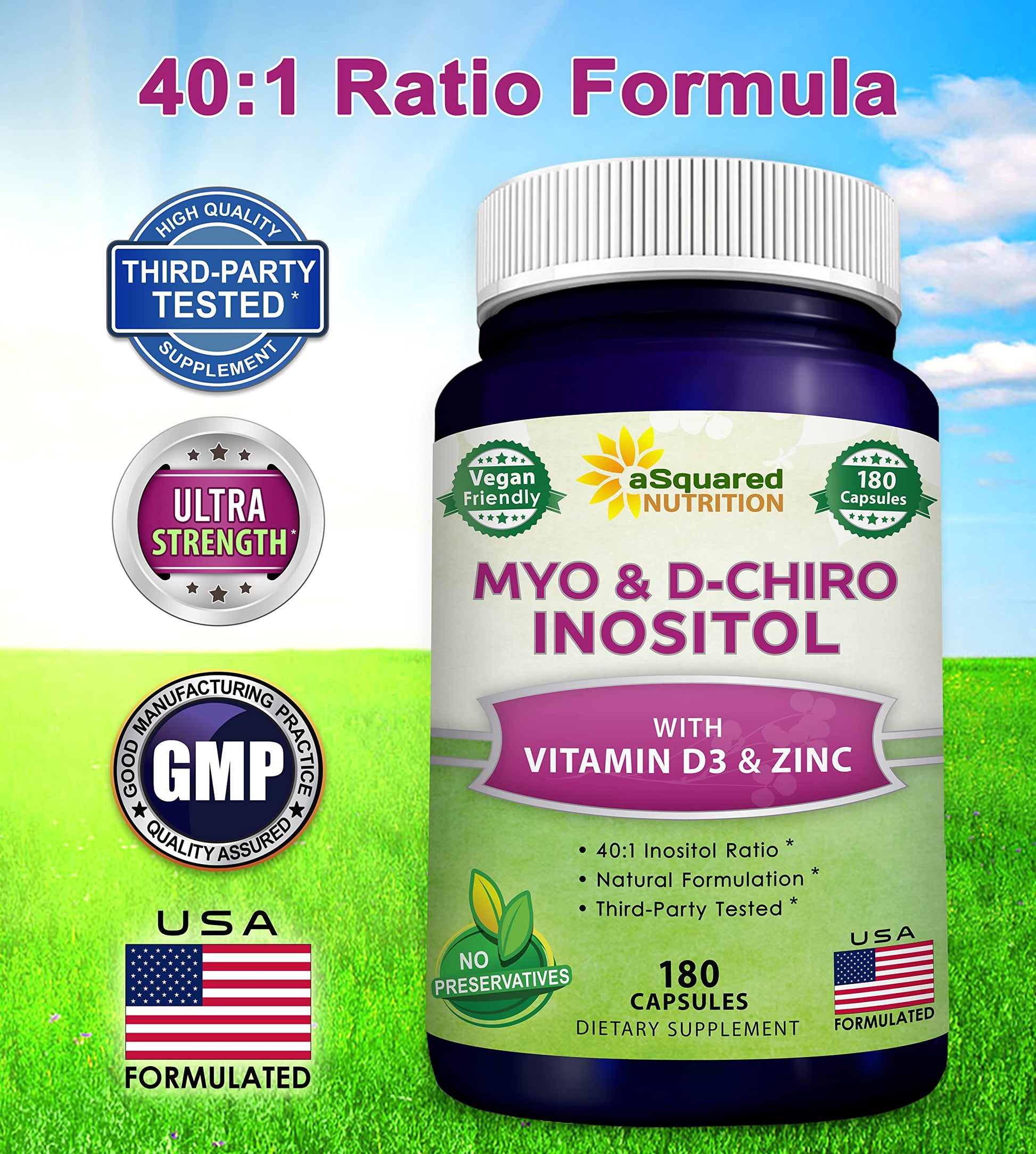 Cápsulas presentadas Myo y D-Chiro Inositol