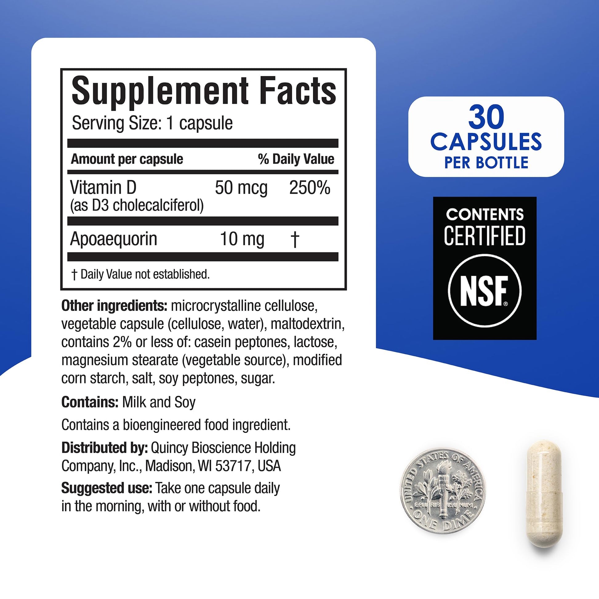 Capsulas Prevagen Fuerza Regular para mejorar la salud cerebral