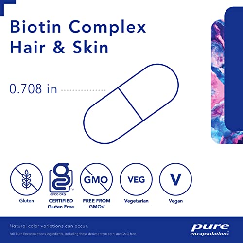 Cápsulas de Pure Encapsulations Biotin Complex