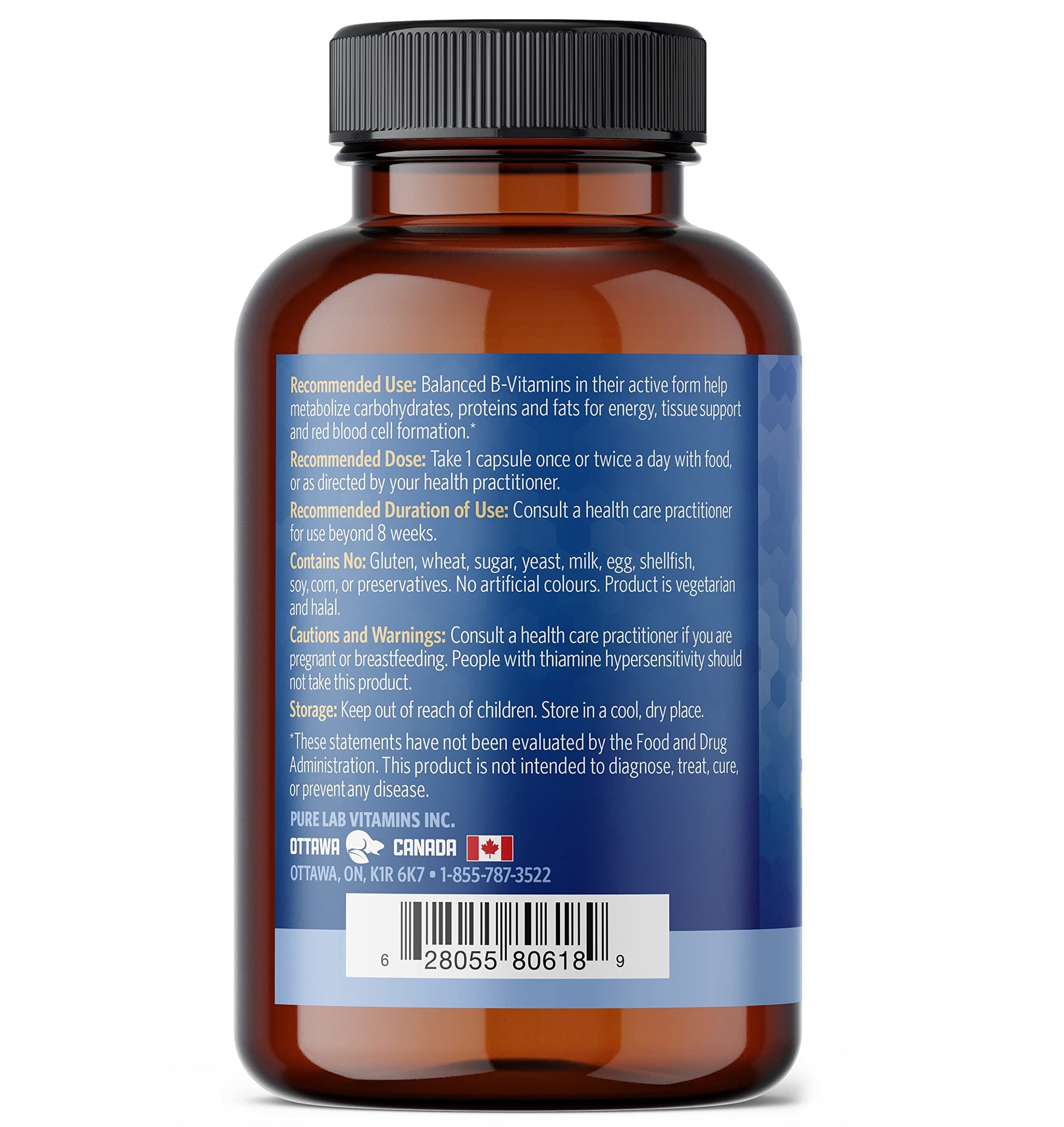 Cápsulas Pure Lab Vitamins B Complejo