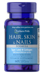 Cápsulas Puritan's Pride para cabello, piel y uñas
