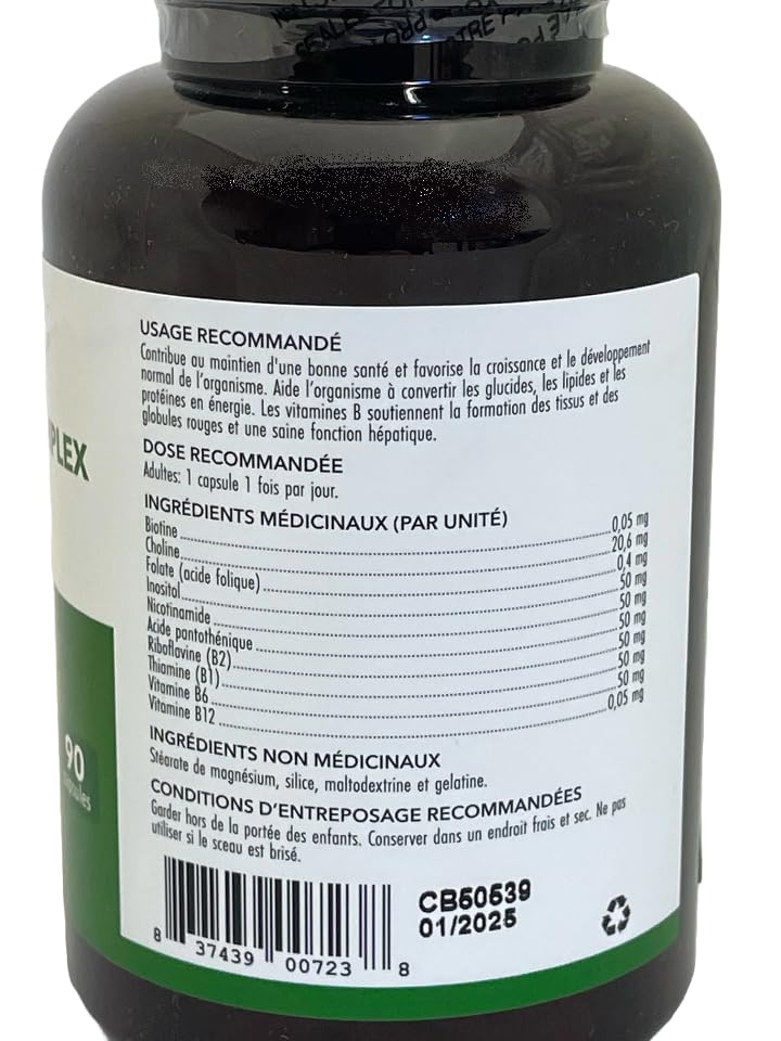 Cápsulas saludables NutriWise vitaminas B