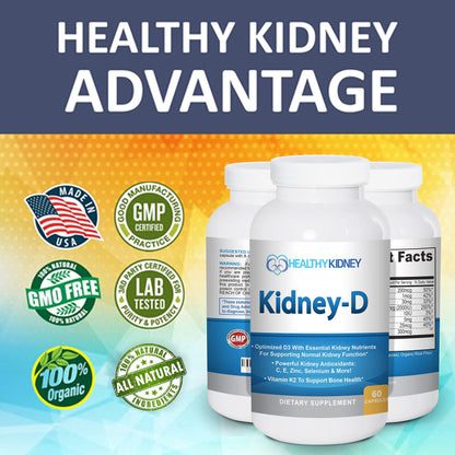 Cápsulas de soporte renal y antioxidantes Kidney-D