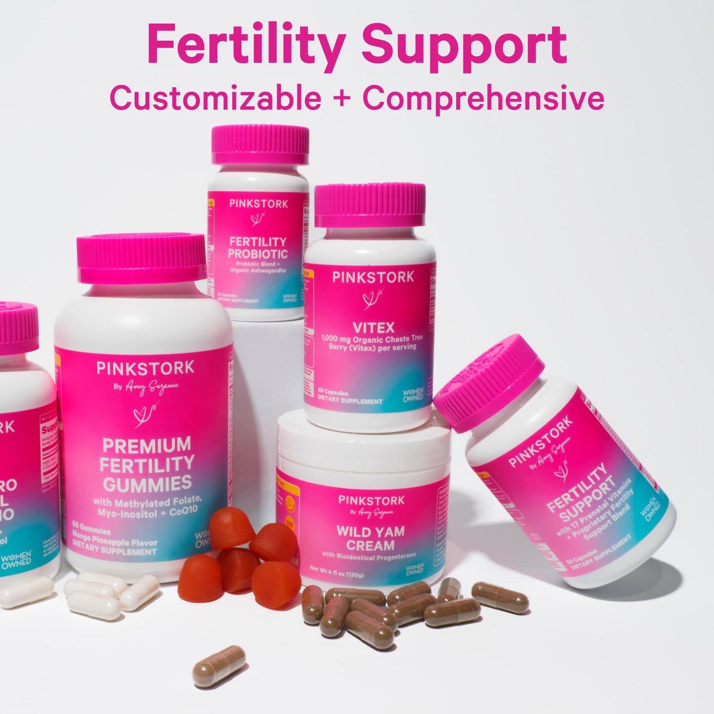 Cápsulas suplementarias Pink Stork fertilidad femenina
