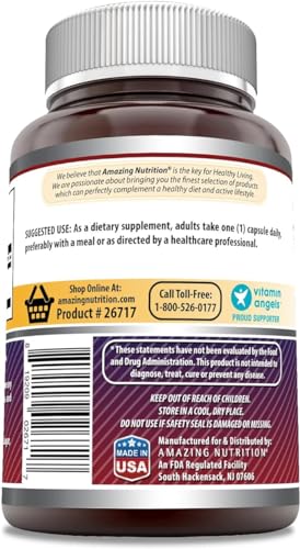 Cápsulas suplemento Amazing Formulas Inositol 500 mg