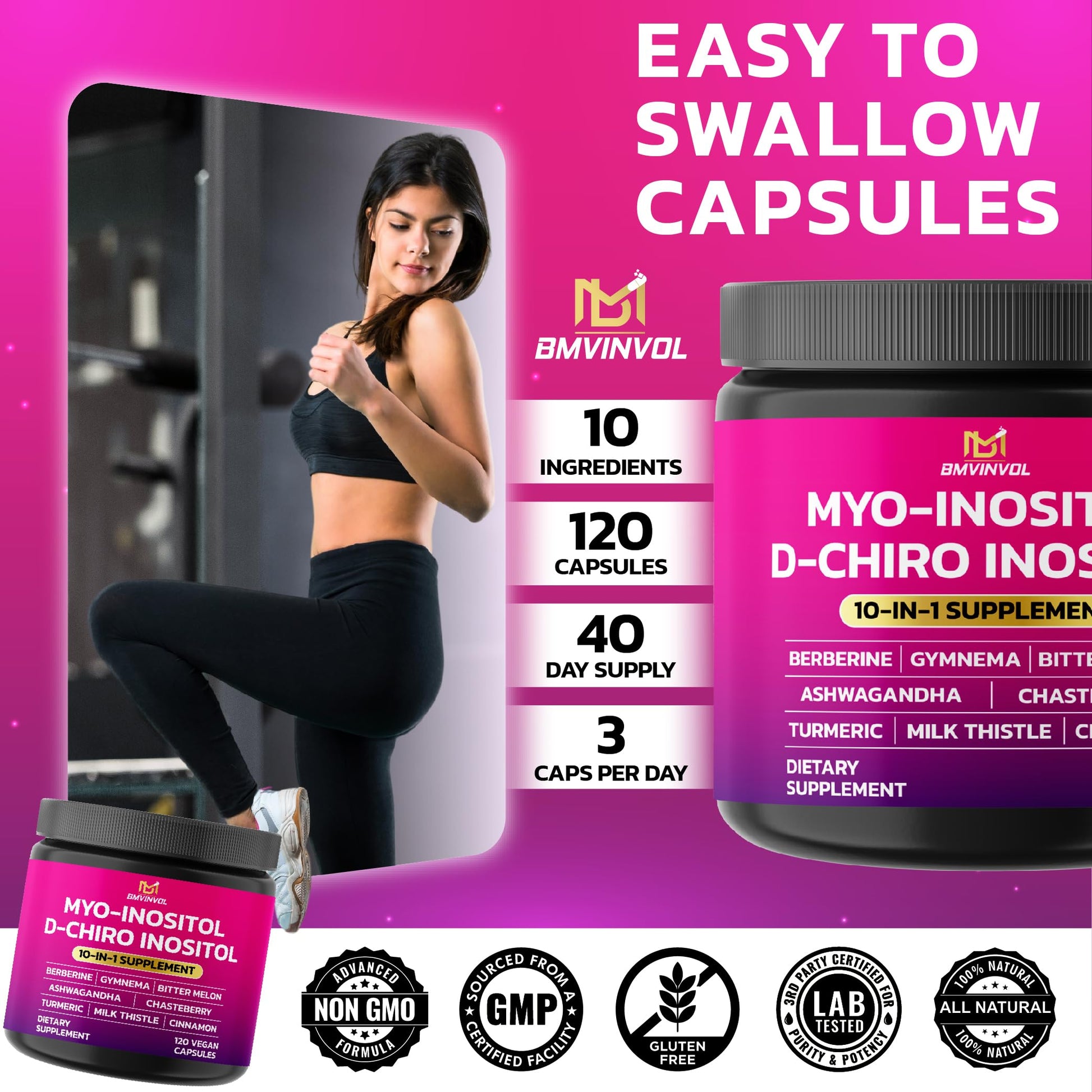 Cápsulas suplemento balance hormonal BMVINVOL