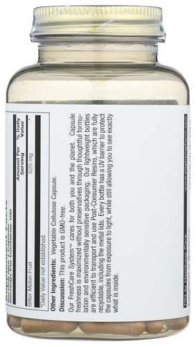 Cápsulas de suplemento herbal de melón amargo Zand vista cercana