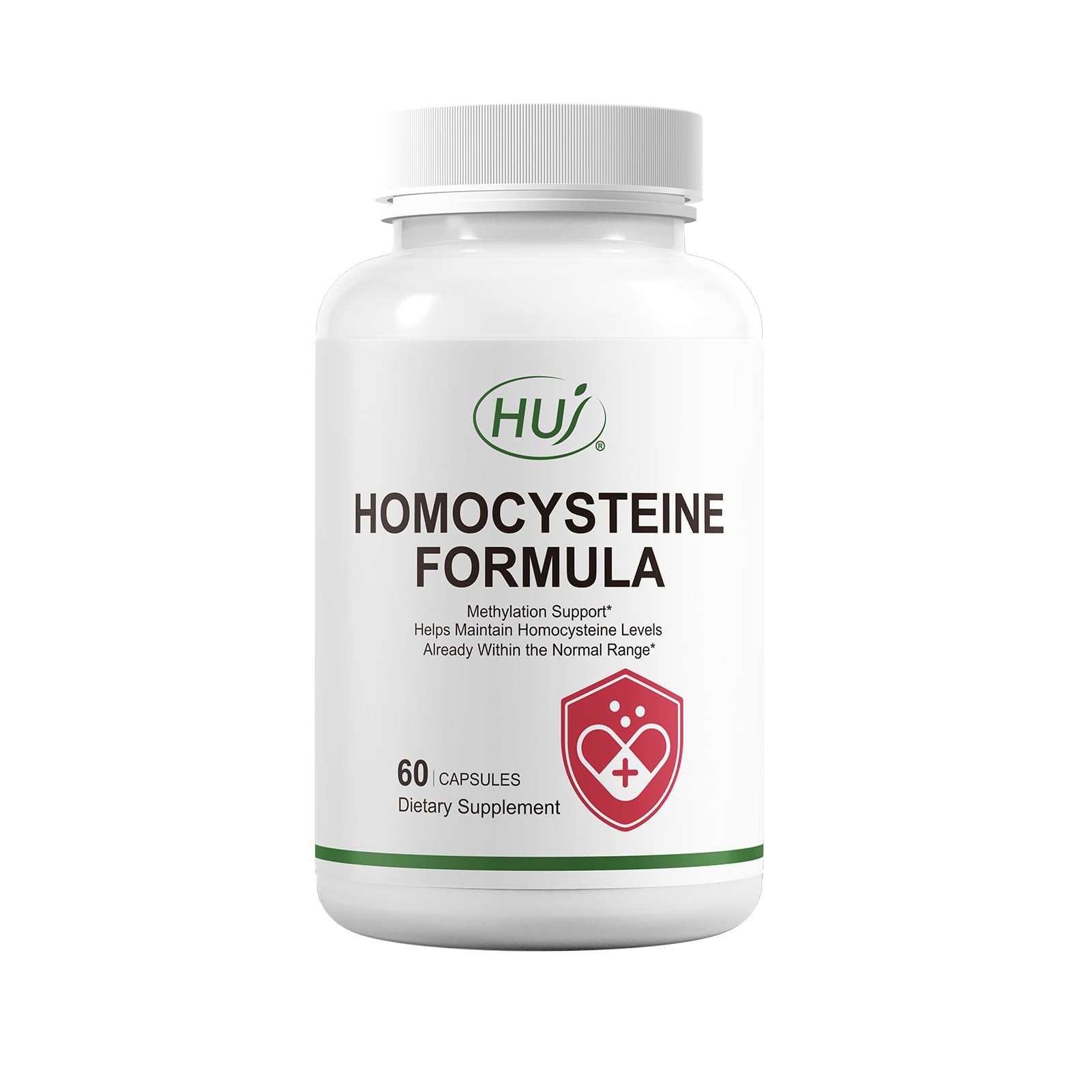 Capsulas suplemento HUJ homocisteína con B2 B12 folato betaína