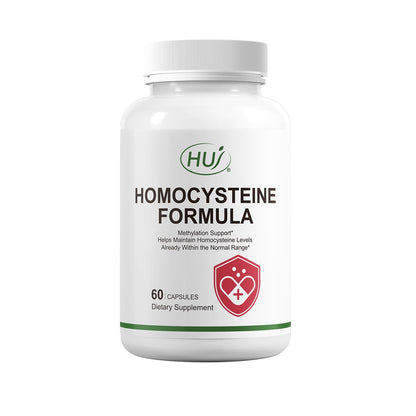 Capsulas suplemento HUJ homocisteína con B2 B12 folato betaína