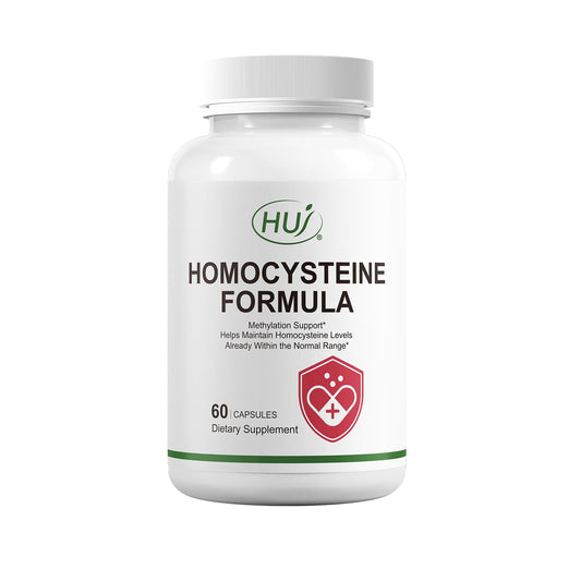 Capsulas suplemento HUJ homocisteína con B2 B12 folato betaína