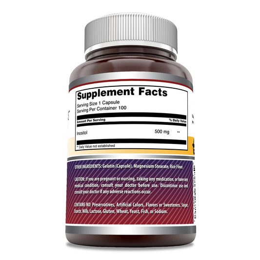 Cápsulas de suplemento inositol Amazing Formulas
