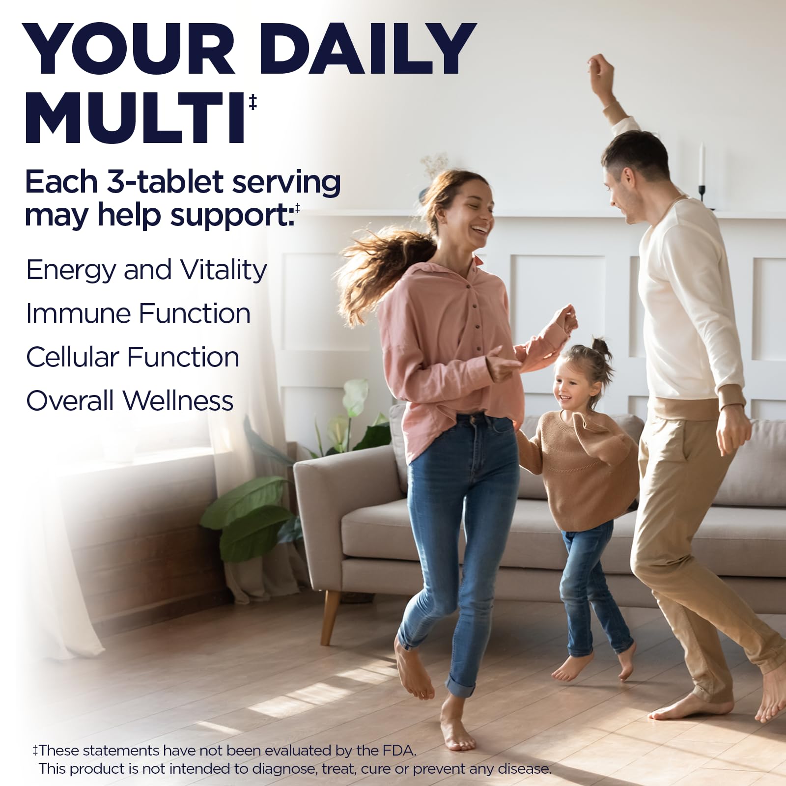 Cápsulas de suplemento KAL Energy Multivitamin