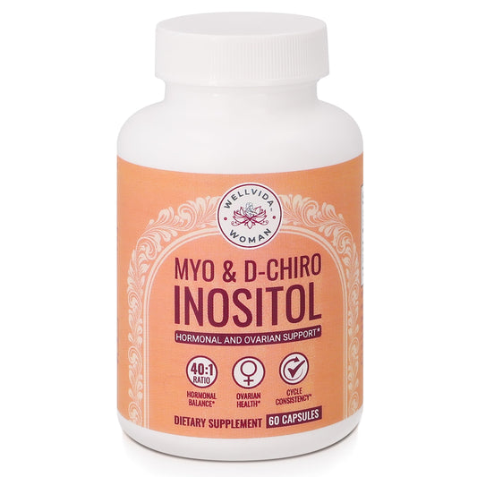 Cápsulas suplemento Myo y D-Chiro Inositol con Caronositol