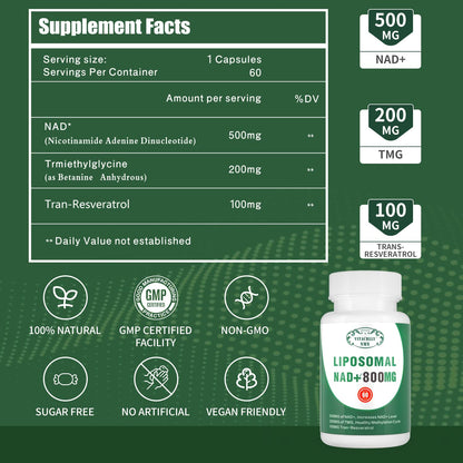 Cápsulas suplemento NAD+ liposomal VITACRLLYNMN paquete