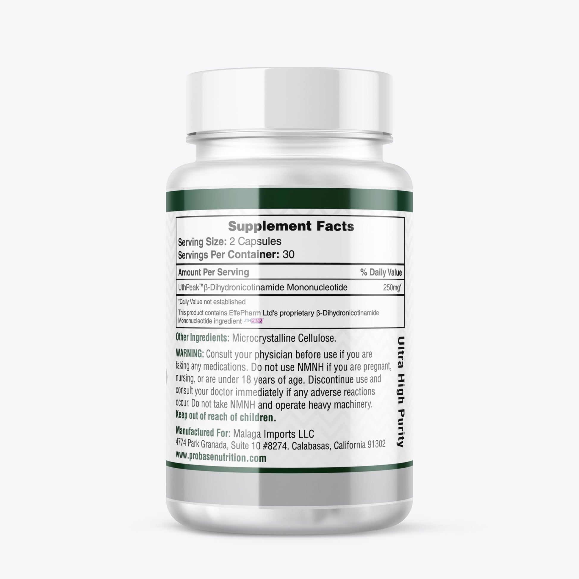 Cápsulas de suplemento NMNH para soporte cognitivo y energía