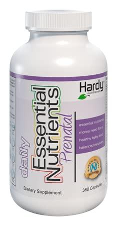 Cápsulas suplemento prenatal Daily Essential Nutrients 360 unidades